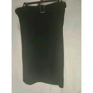 OPHELIA ROE WOMEN'S PLUS BLACK STRETCH MID-LENGTH SKIRT SIZE 2X